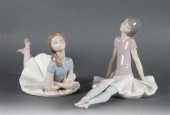 Two Lladro porcelain ballerina