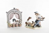 TWO LLADRO PORCELAIN FIGURAL G
