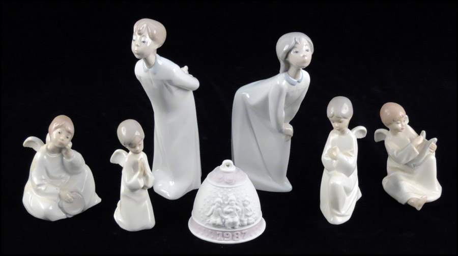 TWO LLADRO PORCELAIN FIGURES.