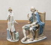 TWO LLADRO PORCELAIN FIGURESTW