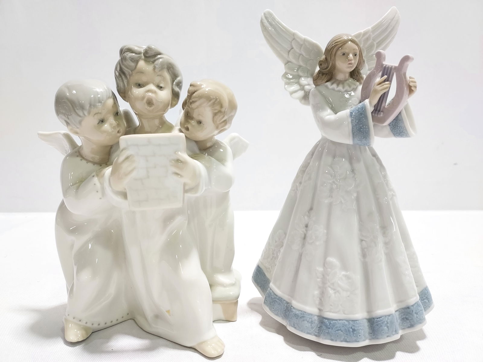 TWO LLADRO PORCELAIN FIGURINES: