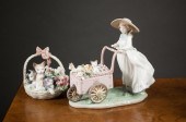 TWO LLADRO PORCELAIN FIGURINES