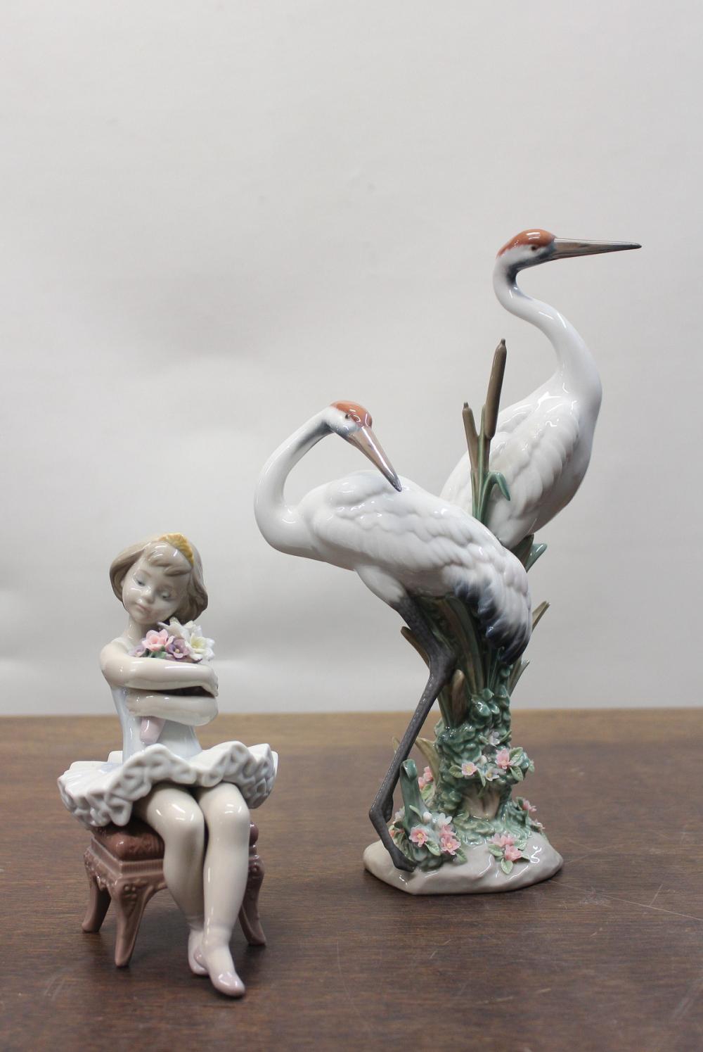 TWO LLADRO PORCELAIN FIGURINES,