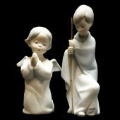 TWO LLADRO PORCELAIN FIGURINES