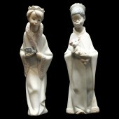 TWO LLADRO PORCELAIN FIGURINES