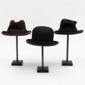 TWO LOCK & CO. DERBY HATS AND