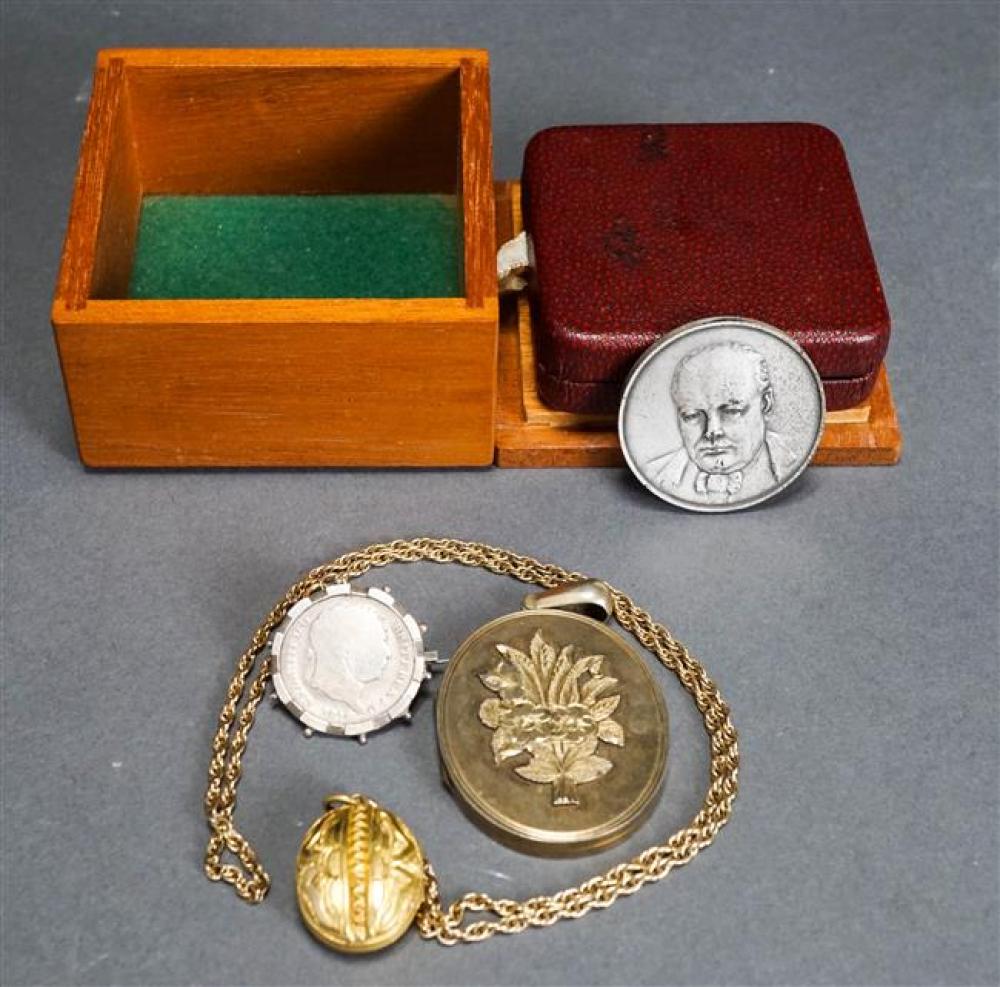 TWO LOCKETS, A WINSTON CHURCHILL