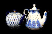 TWO LOMONOSOV RUSSIAN PORCELAI