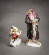 TWO LOMONOSOV STATE PORCELAIN