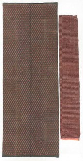 TWO LONG BLOCK PRINTED TEXTILE