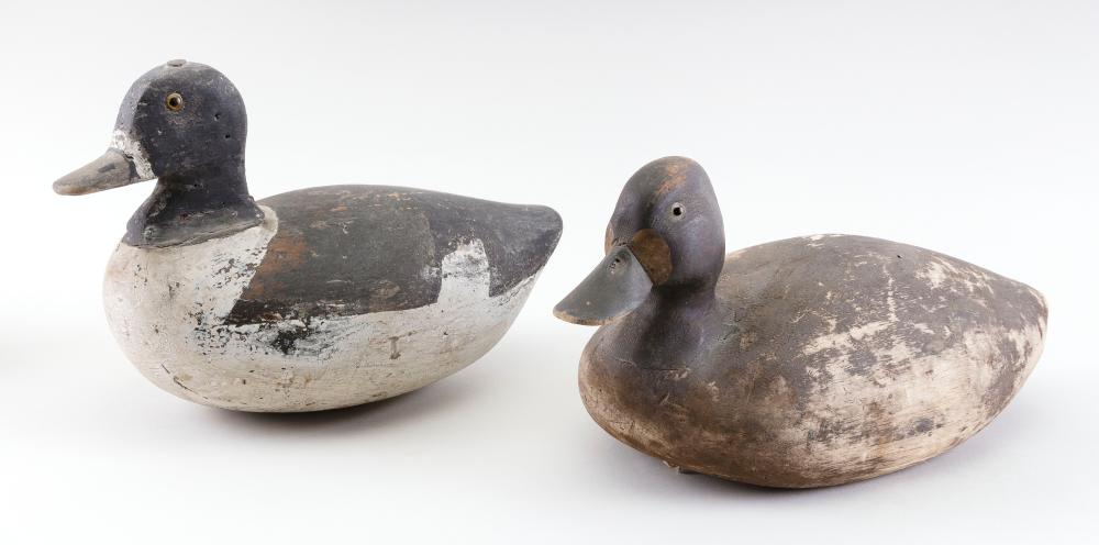 TWO LONG ISLAND BLUEBILL DECOYS