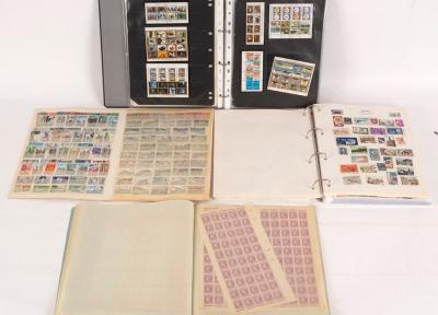 Two loose leaf folders of