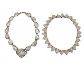 TWO LOS CASTILLO SILVER NECKLA