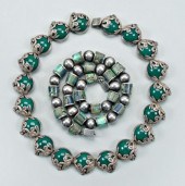 Two Los Costillo silver neckla