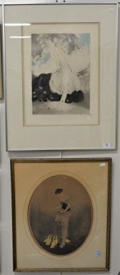 TWO LOUIS ICART ETCHINGS, TO I