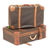 TWO LOUIS VUITTON LEATHER SUIT