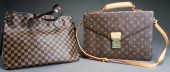 TWO LOUIS VUITTON STYLE BAGSTw