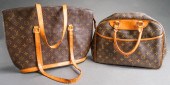 TWO LOUIS VUITTON STYLE HANDBA