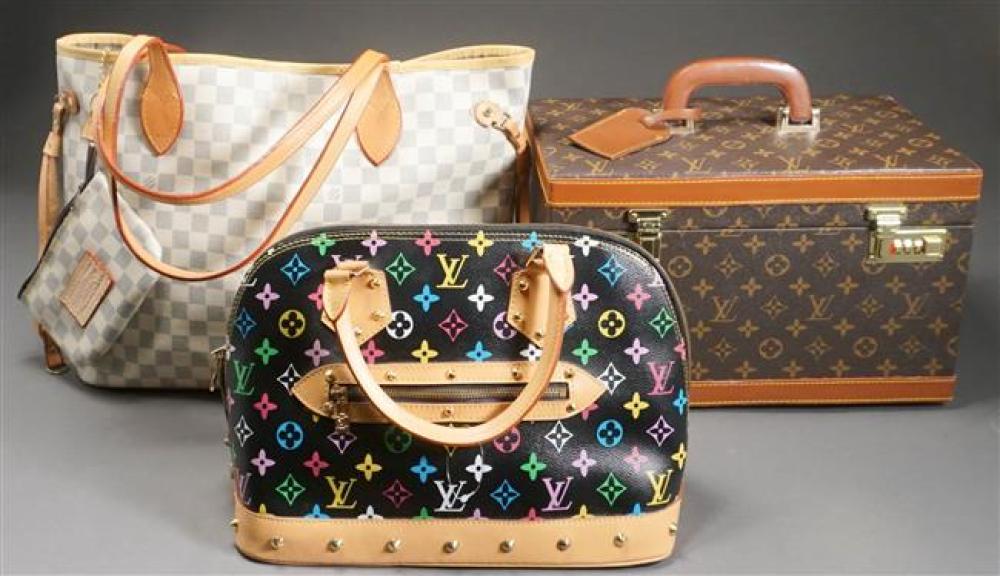 TWO LOUIS VUITTON STYLE PURSES