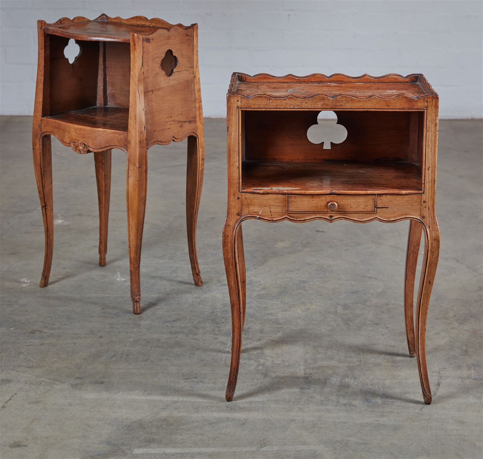 TWO LOUIS XV PROVINCIAL TABLES DE
