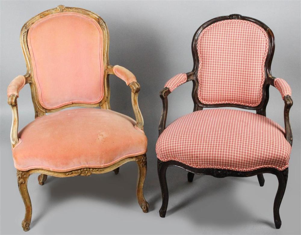 TWO LOUIS XV STYLE BEECHWOOD