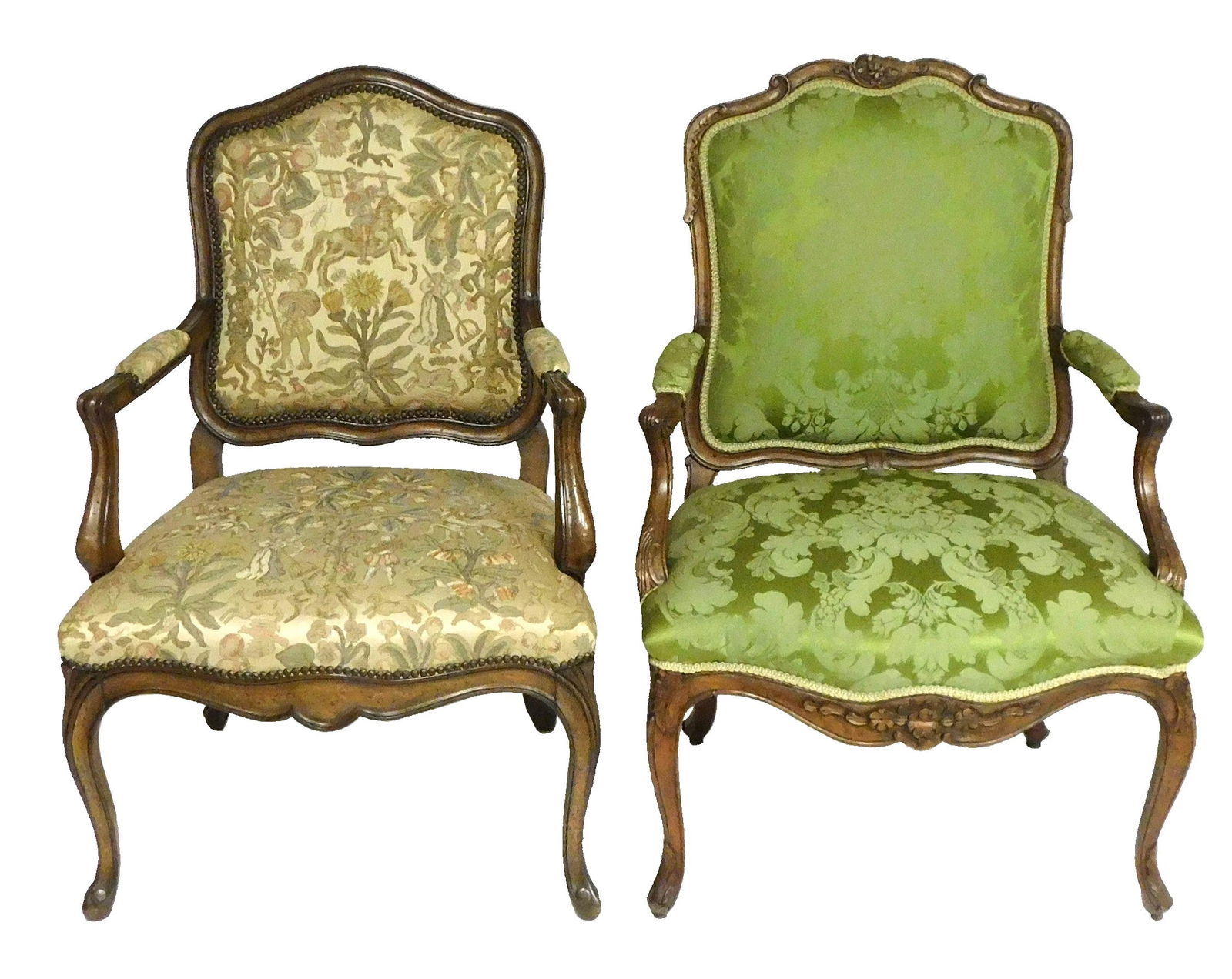 TWO LOUIS XV STYLE OPEN