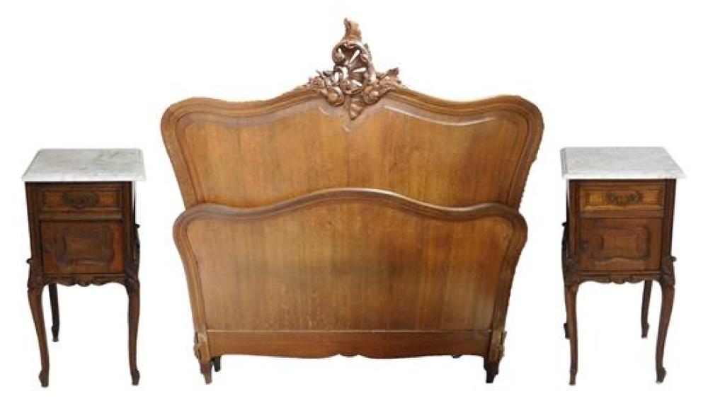 TWO LOUIS XV STYLE STANDS AND A
