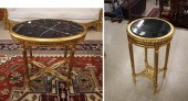 TWO LOUIS XVI STYLE GILTWOOD L