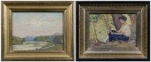 Two Louise M. Kamp paintings (