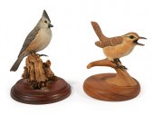 TWO LOUISIANA BIRD CARVINGSTwo