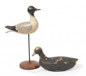 TWO LOUISIANA CARVED WOOD DECO