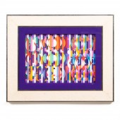 TWO LUCITE "YO YO" SCULPTURES