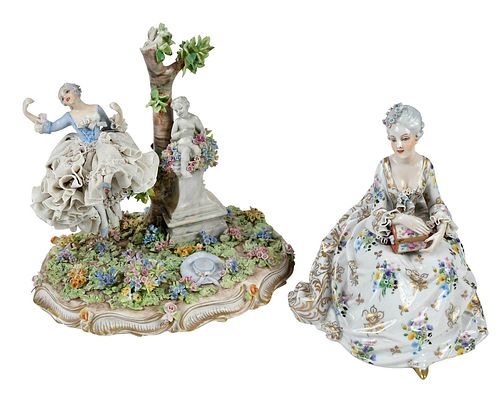 TWO LUIGI FABRIS PORCELAIN