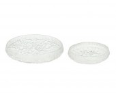 TWO "LUNARIA" GLASS BOWLS BY T