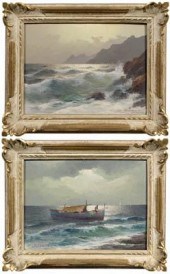 Two M. Rinaldi paintings: coas