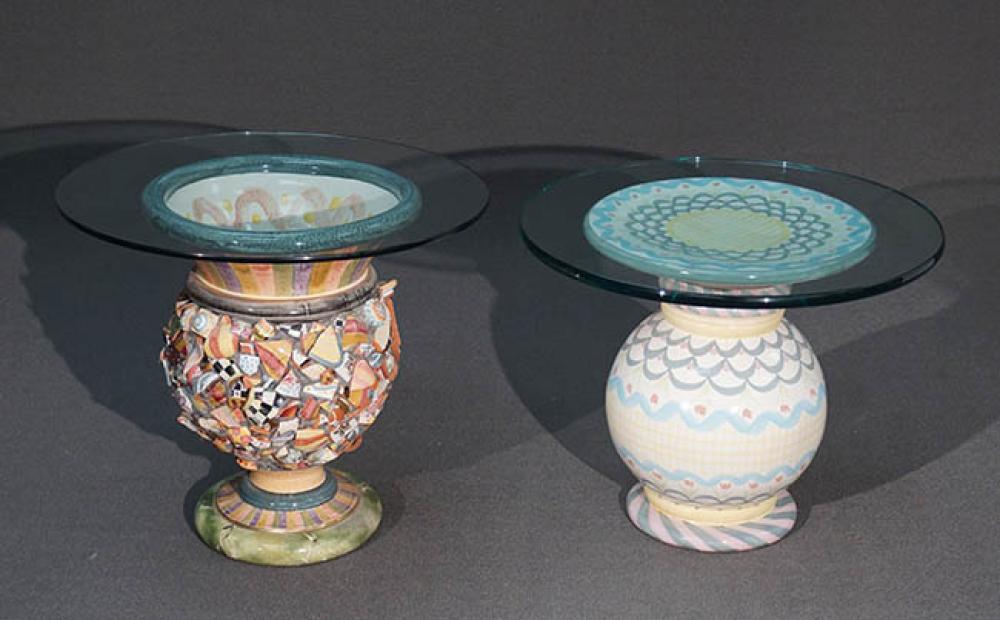 TWO MACKENZIE-CHILDS ART POTTERY