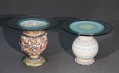 TWO MACKENZIE-CHILDS ART POTTE