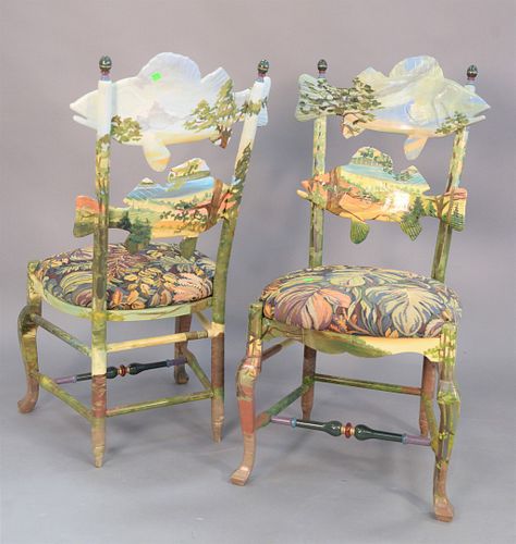 TWO MACKENZIE CHILDS "FOREST