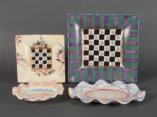 Two MacKenzie-Childs painted