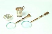 TWO MAGNIFYING GLASSES AND TWO