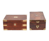 TWO MAHOGANY BOXES<br>Two maho