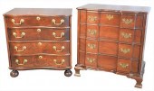 TWO MAHOGANY CHESTS, TO INCLUD