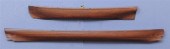 TWO MAHOGANY SHIP'S HALF HULLS