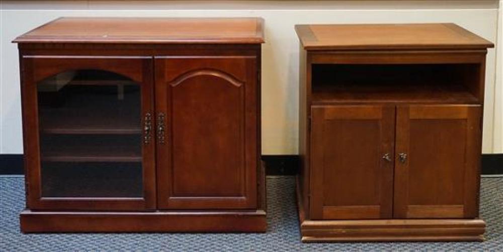TWO MAHOGANY SIDE CABINETSTwo