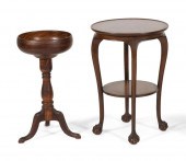 TWO MAHOGANY TABLESTWO MAHOGAN