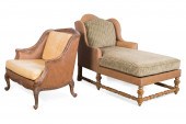 TWO MAITLAND SMITH RATTAN FURN