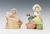 Two Majolica Boys Match-Strike