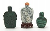 Two Malachite Snuff Bottles on