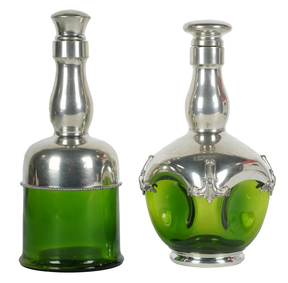TWO MALTA FRENCH SILVER MOUNTED