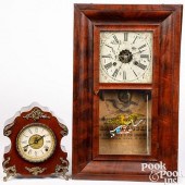 TWO MANTEL CLOCKS BY FORESTVIL